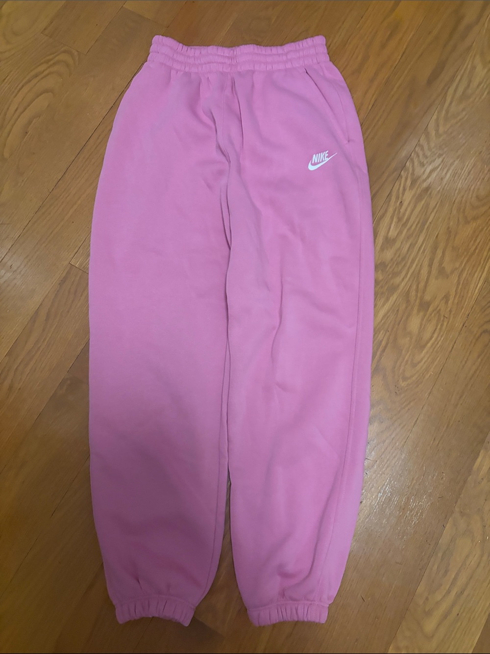 Nike Pink Girls' Fleece Joggers - Soft Cozy Sweatpants